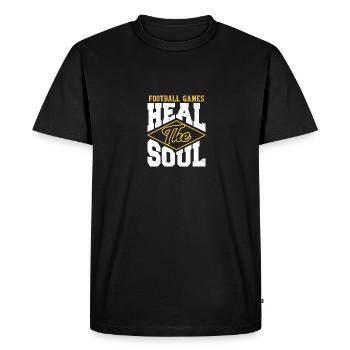 Jeux de football Heal The Soul Graphic - T-shirt Premium bio Homme - noir - Devant - Nico (187cm)