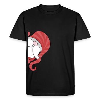 mignon Père Noël - T-shirt Premium bio Homme - noir - Devant - Nico (187cm)