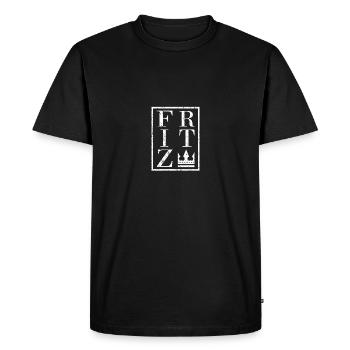 Fritz - Men's Premium Organic T-Shirt - black - Front - Nico (187cm)