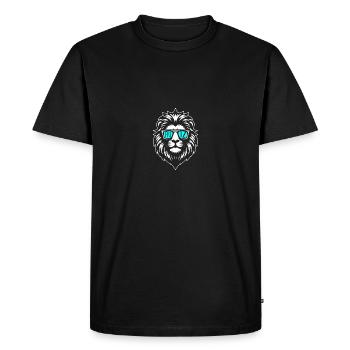 Leo Fritz - Men's Premium Organic T-Shirt - black - Front - Nico (187cm)