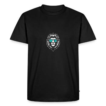 Lion Jochen - T-shirt Premium bio Homme - noir - Devant - Nico (187cm)
