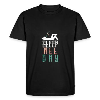 Sleep every day - Men's Premium Organic T-Shirt - black - Front - Nico (187cm)