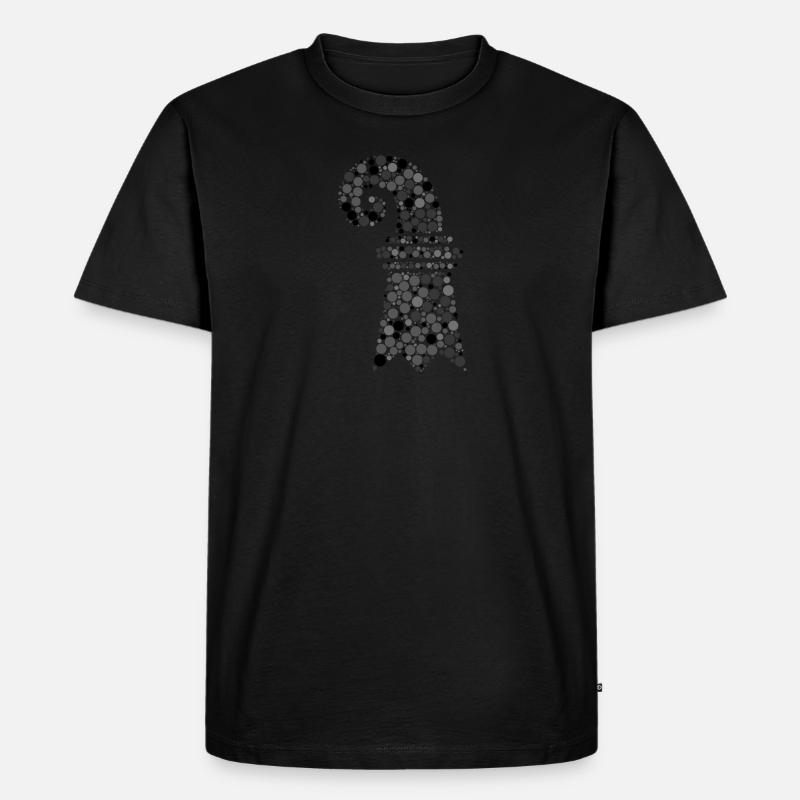 Basel - Baslerstab - Männer Premium Bio T-Shirt - Schwarz