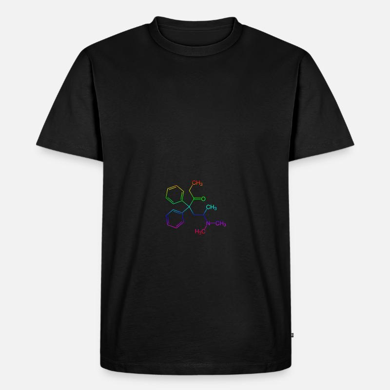 Methadon Strukturformel - Männer Premium Bio T-Shirt - Schwarz