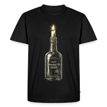 Porto Rico Boricua - T-shirt Premium bio Homme - noir - Devant - Nico (187cm)