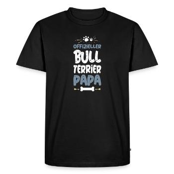 Père officiel du Bull Terrier - T-shirt Premium bio Homme - noir - Devant - Nico (187cm)