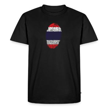 Empreintes digitales - Thaïlande - T-shirt Premium bio Homme - noir - Devant - Nico (187cm)