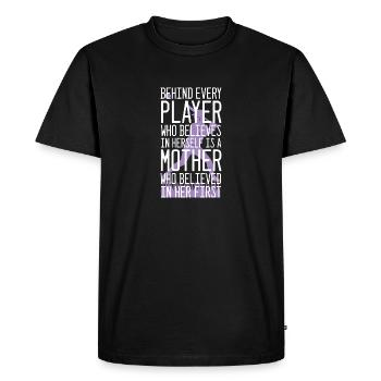 Softball - T-shirt Premium bio Homme - noir - Devant - Nico (187cm)