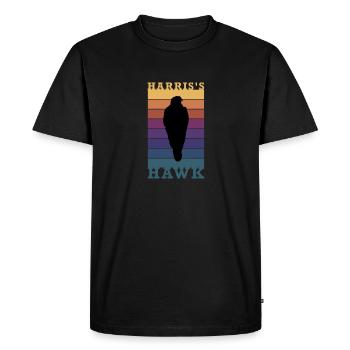 Cadeau de fauconnerie Harris Hawk Falconer - T-shirt Premium bio Homme - noir - Devant - Nico (187cm)