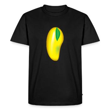 J’adore les mangues - T-shirt Premium bio Homme - noir - Devant - Nico (187cm)