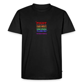 Ruth Bader Ginsburg Women s Rights Court Justice - Men's Premium Organic T-Shirt - black - Front - Nico (187cm)