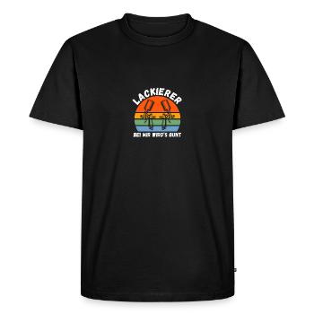 Peintre automobile Peintre automobile Peintre - T-shirt Premium bio Homme - noir - Devant - Nico (187cm)