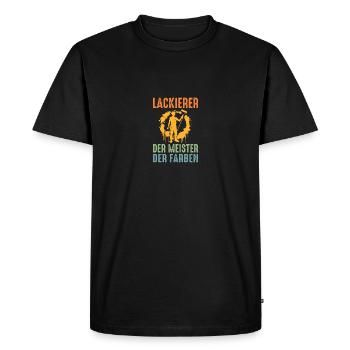 Peintre automobile Peintre automobile Peintre - T-shirt Premium bio Homme - noir - Devant - Nico (187cm)