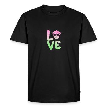 Shepherd Sheep - Men's Premium Organic T-Shirt - black - Front - Nico (187cm)