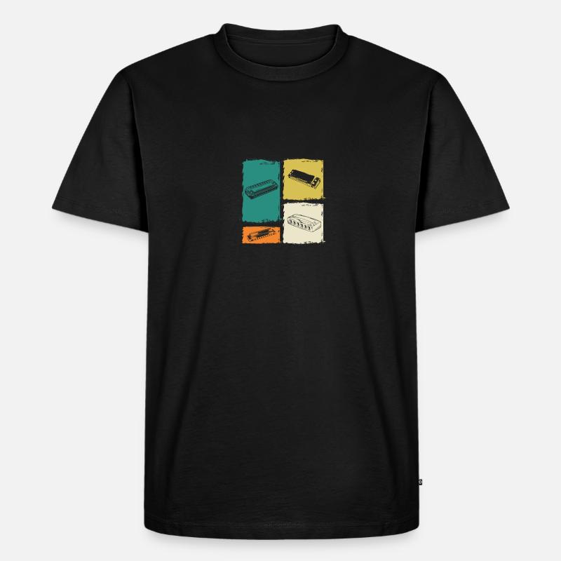 Harmonica Harmonica - Men's Premium Organic T-Shirt - black
