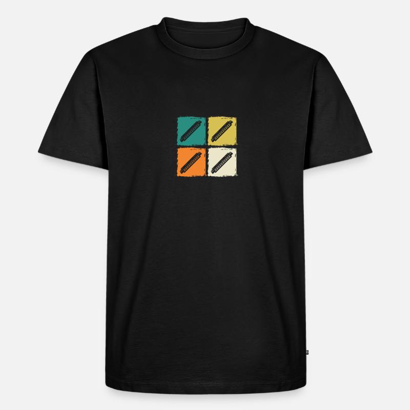 Harmonica Harmonica - Men's Premium Organic T-Shirt - black