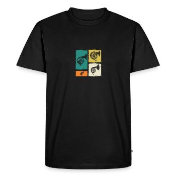 Horn player French horn - Men's Premium Organic T-Shirt - black - Front - Nico (187cm)