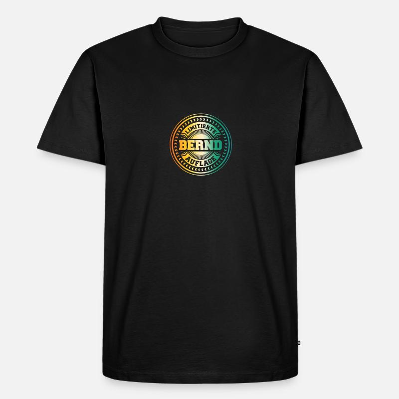 Bernd - Männer Premium Bio T-Shirt - Schwarz