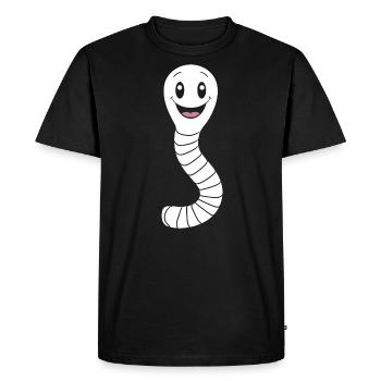 vers de terre - T-shirt Premium bio Homme - noir - Devant - Nico (187cm)