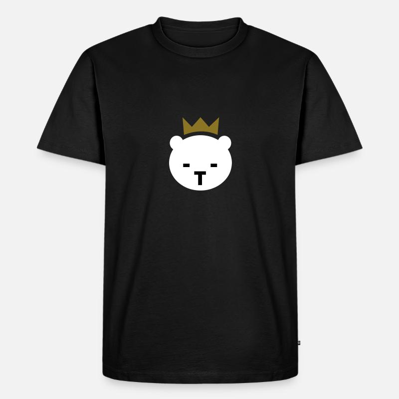 Berliner Bär - Männer Premium Bio T-Shirt - Schwarz