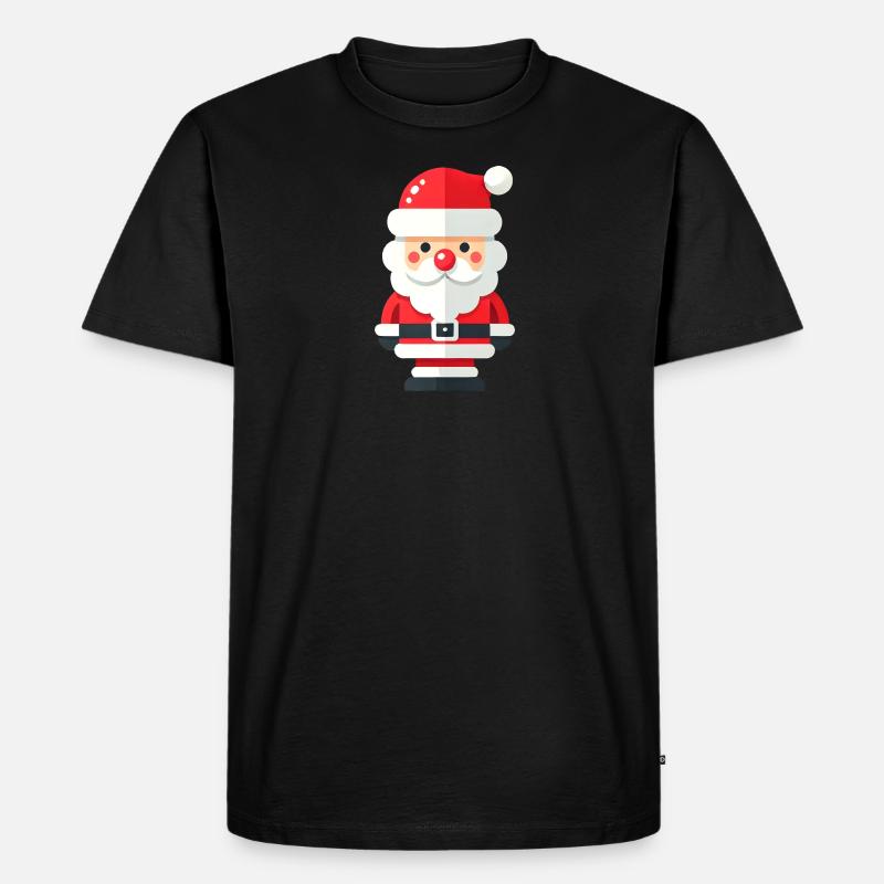 Weihnachtsmann - Männer Premium Bio T-Shirt - Schwarz