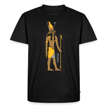 HORUS God of Egypt - Men's Premium Organic T-Shirt - black - Front - Nico (187cm)