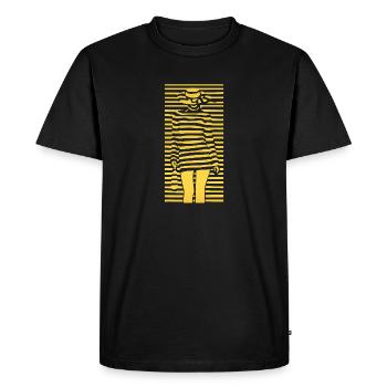 Beautiful female paint fashion colorful woman art - Men's Premium Organic T-Shirt - black - Front - Nico (187cm)