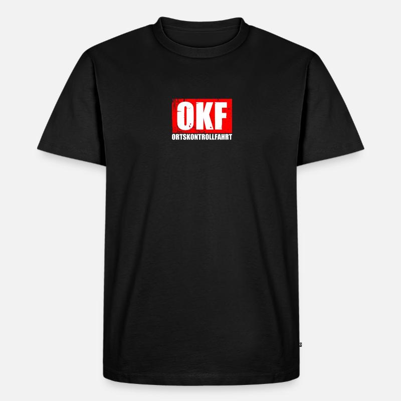 OKF Ortskontrollfahrt - Männer Premium Bio T-Shirt - Schwarz