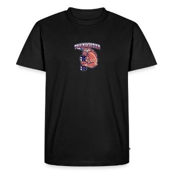 Entraînement Animal Gym Musculation Fun Musculation - T-shirt Premium bio Homme - noir - Devant - Nico (187cm)