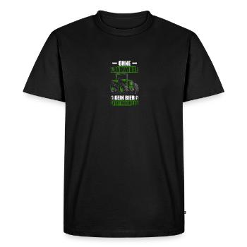 Sans Tracteur Agriculteur Agriculteur Agriculteur - T-shirt Premium bio Homme - noir - Devant - Nico (187cm)