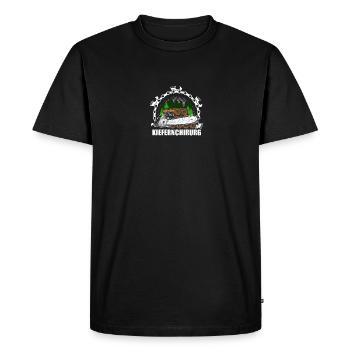Chirurgien buccal bûcheron forestier - T-shirt Premium bio Homme - noir - Devant - Nico (187cm)