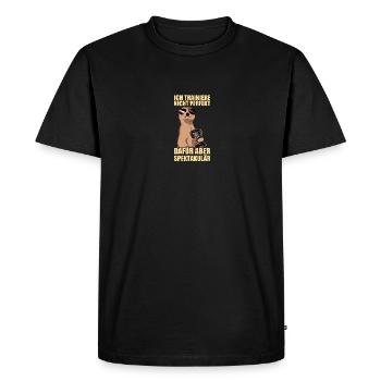 Entraînement Musculation Musculation Gym Musculation Musculation - T-shirt Premium bio Homme - noir - Devant - Nico (187cm)