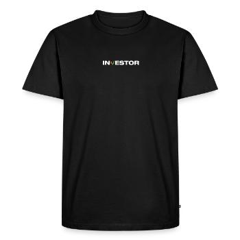 Investisseur Marché Boursier Trader Boursier - T-shirt Premium bio Homme - noir - Devant - Nico (187cm)