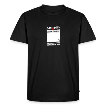 34e anniversaire Né 1990 Cadeau d’anniversaire - T-shirt Premium bio Homme - noir - Devant - Nico (187cm)