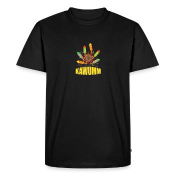 Kawumm, pyrotechnicians, fireworks, fireworks - Men's Premium Organic T-Shirt - black - Front - Nico (187cm)