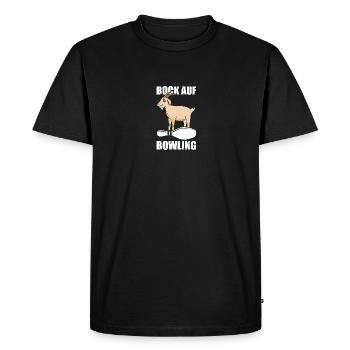 Bock auf Bowling Bowling Bowlingspieler Bowler - T-shirt Premium bio Homme - noir - Devant - Nico (187cm)