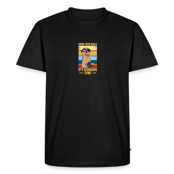 C’est l’heure du bowling Bowling Bowling Joueur Bowler - T-shirt Premium bio Homme - noir - Devant - Nico (187cm)