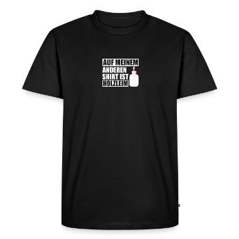 Wood Glue Carpenter Carpenter - Men's Premium Organic T-Shirt - black - Front - Nico (187cm)