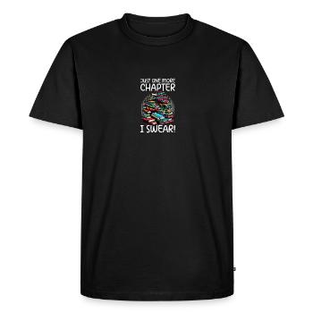 Amoureux des livres, lecteur de livres, rat de bibliothèque, rat de bibliothèque - T-shirt Premium bio Homme - noir - Devant - Nico (187cm)