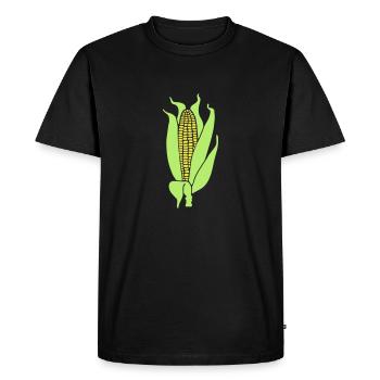 le_mais - T-shirt Premium bio Homme - noir - Devant - Nico (187cm)