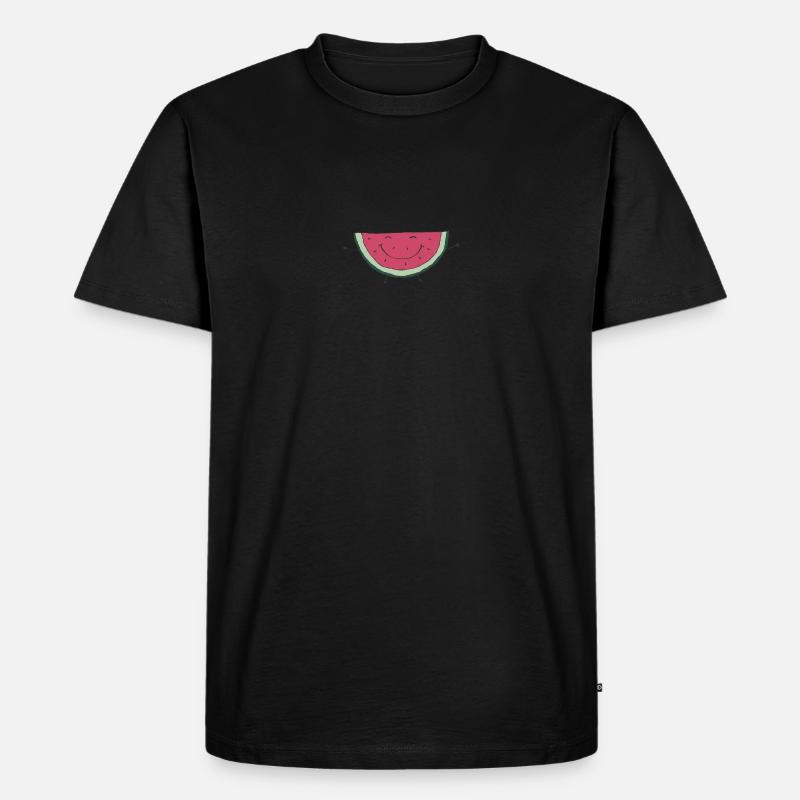 watermelon - Männer Premium Bio T-Shirt - Schwarz
