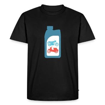 Conception à deux temps de mélange d'essence Simson DDR Schwalbe S51 - T-shirt Premium bio Homme - noir - Devant - Nico (187cm)