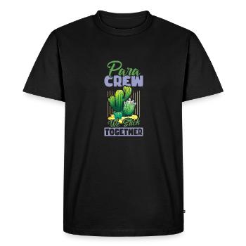 Para Crew We Slick Toghether - T-shirt Premium bio Homme - noir - Devant - Nico (187cm)