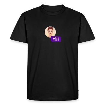 WMN PWR - Visage Féminin - 01 - T-shirt Premium bio Homme - noir - Devant - Nico (187cm)