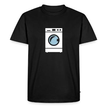Washing machine - Men's Premium Organic T-Shirt - black - Front - Nico (187cm)