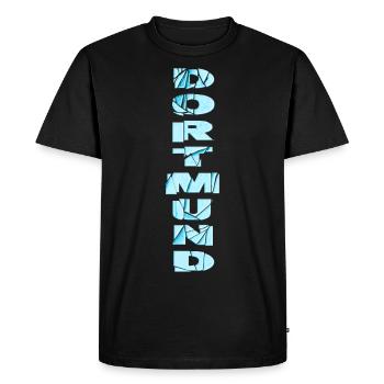 Dortmund Germany City Font Skyline Home - Men's Premium Organic T-Shirt - black - Front - Nico (187cm)
