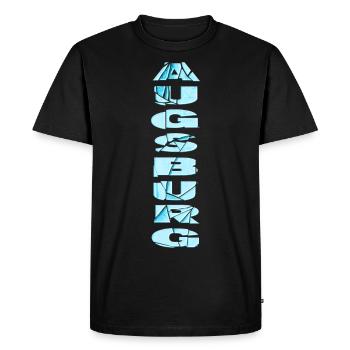 Augsburg Germany City Font Skyline Home - Men's Premium Organic T-Shirt - black - Front - Nico (187cm)