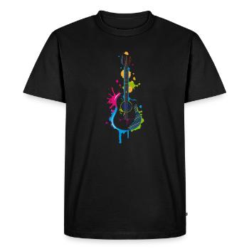guitare Graffiti - T-shirt Premium bio Homme - noir - Devant - Nico (187cm)