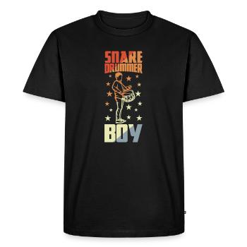 Small drummer - Men's Premium Organic T-Shirt - black - Front - Nico (187cm)