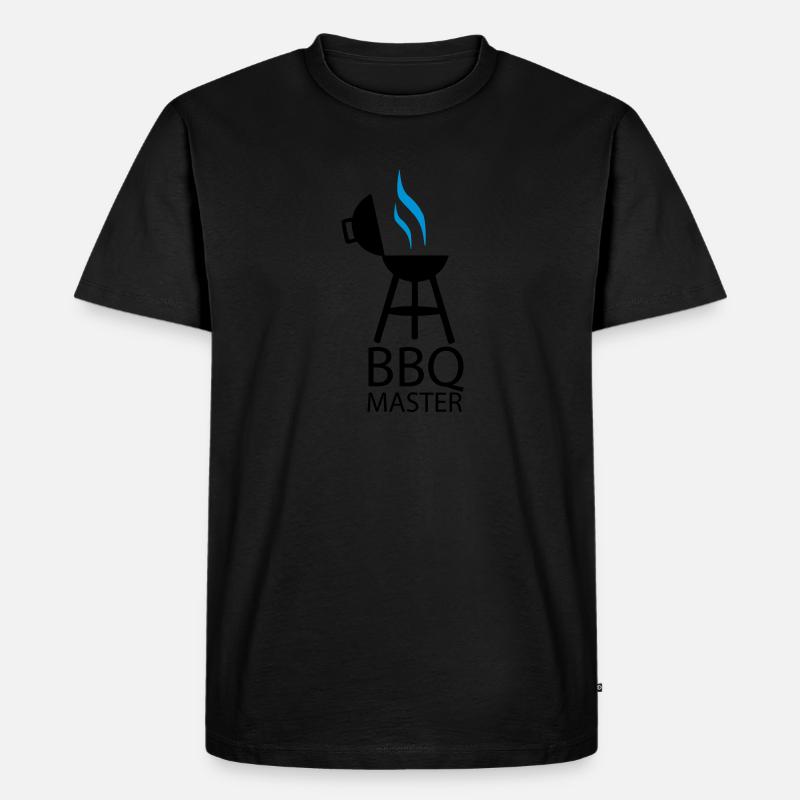 BBQ master 2clr - Männer Premium Bio T-Shirt - Schwarz